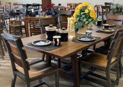 view of the dinning table set in the store