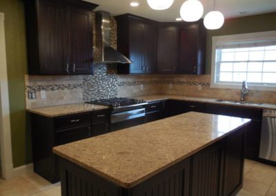 Island Kitchen with cabinets